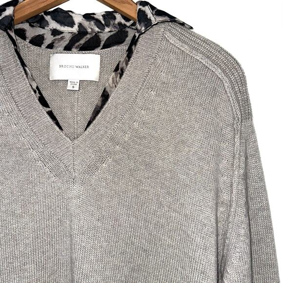 Brochu Walker The Layer Layered V-Neck Wool Cashmere Sweater Size S - Picture 3 of 16